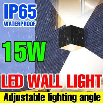 15 W led осветление стена за хол преминаването на коридор лека нощ Водоустойчива IP65 външни градински осветителни тела Начало декор, Модерен led монтиран на стената лампа