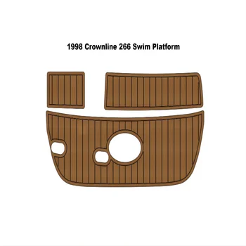 1998 Crownline 266 лодка за гмуркане на платформа от изкуствена пяна EVA палубата от тиково дърво подложка за пода
