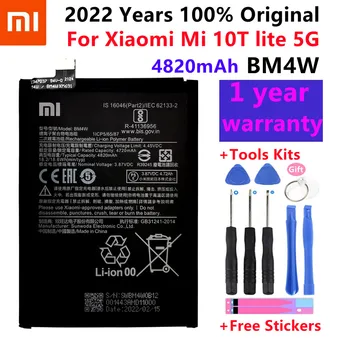 2022 Година 100% Оригинална Висококачествена Батерия 4820 ма BM4W За Xiaomi Mi 10T lite 5G + Безплатни инструменти