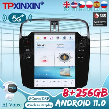 256G Android 11 GPS Navi Qualcomm 665 За VW POLO 2011 2012 2013 2014 2015 2016 Авто Радио Мултимедиен Плейър Авто Стерео Главното Устройство