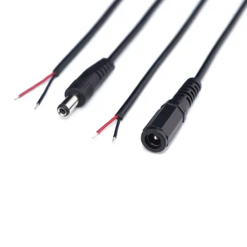 2A led конектор dc 5,5x2,1 мм жак-изход за кабел-адаптер тел за led лента захранващ Адаптер штекерный кабел