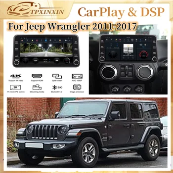 2din Android PX6 CarPlay АвтоРадио За Jeep Wrangler 2011-2017 Авто Радио Мултимедиен Видео Плейър Главното устройство Navi GPS