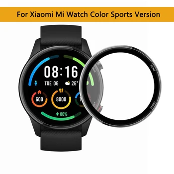 3D Пълен Край Мека Защитно Фолио Калъф за Xiaomi Mi Smart Watch Цветен Спортна Версия на Протектор на Екрана Аксесоари XMWTCL01
