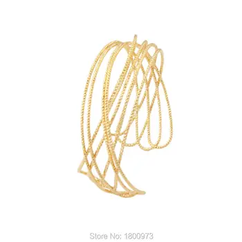 Adixyn Нов модерен уникален златен цвят, Модерен гривна брънка на веригата за Луксозни бижута подарък за жени и мъже гривна \Гривна бижута