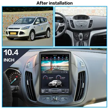 Android 12 Радиото в автомобила На Ford Kuga Tesla Екран, GPS Навигация, Мултимедия Стерео Главното Устройство Аудио и Видео Плейър Carplay
