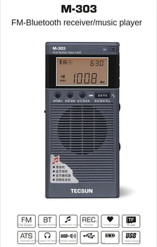 AWIND Tecsun M-303 Карманное FM-радио / Bluetooth приемник / музикален плейър
