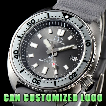 Can потребителски лого 42 мм сребристи мъжки автоматичен часовник Japen NH35 Механизъм сапфировые водоустойчив часовник Марка Луксозни часовници