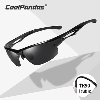 CoolPandas дограма TR90, мъжки поляризирани слънчеви очила за колоездене, дамски очила за туризъм, спортни очила на открито, очила с антирефлексно покритие, МТБ