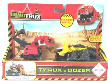 Dinotrux Динозавър камион с подвижна динозавър играчка кола мини модели Нови подаръци за децата играчки динозаври модели мини детски играчки