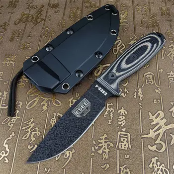 ESEE4 прав нож с фиксирано острие, дръжка G10 с KyDex Sharp, уличен тактически ловен джобен инструмент EDC