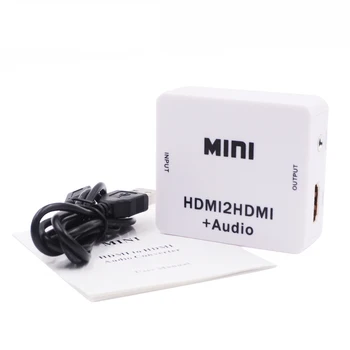 HDMI аудио екстрактор с аудио, HDMI, аудио конвертор MINI HDMI към HDMI с аудио конвертером HD 1080P за преносими КОМПЮТРИ, проектори