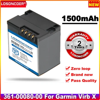 LOSONCOER 0 Цикъл на 100% Нов 1500 mah 361-00080-00 Сменяеми батерии За Garmin Virb X Compact VIRB XE Action Camera Battery