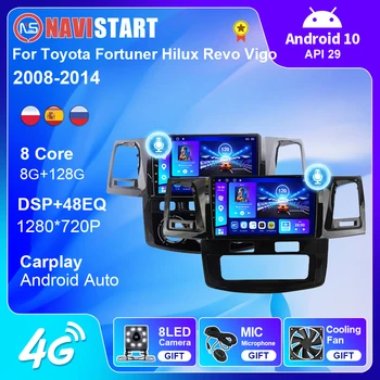 NAVISTART Автомагнитола за Toyota Fortuner HILUX Revo Vigo 2007-2015 Видео Авторадио GPS Навигация Андроид 10 Без 2Din DVD