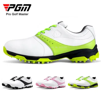Pgm нови обувки за голф, водоустойчиви дамски спортни маратонки за голф, дамски спортни маратонки за отдих, фитнес-треньори, лека мека обувки за момичета