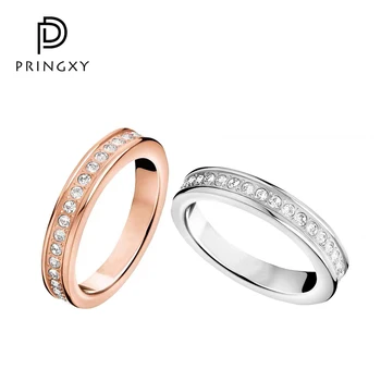PRINGXY Луксозно трупно пръстен за жени и мъже от 925 сребро, покрит с 18 карата злато, за изпращане на момичето на участието, изискани бижута, новост