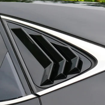 QHCP ABS Кола на задната треугольное украса, стикер на шторку страничен прозорец, стил на карбонови нишки, подходящи за Lexus NX200 300 200T 300H 2015-2020