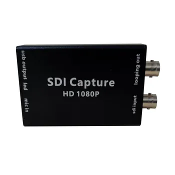 SDI Конвертор SDI в USB Адаптер Аудио SDI Адаптер BNC 1080P Конвертор за монитор TV HD камера стандартен UVC/UAC, Без с