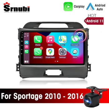Srnubi Android 11 2Din Автомагнитола за Kia Sportage 3 2010-2016 Мултимедиен Плейър Навигация 2 din Carplay Авто Стерео DVD GPS