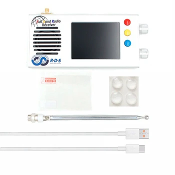 TEF6686 Полнодиапазонный FM/MW/къси вълни HF/LW Радио 3.2 Инчов LCD екран на V1.18 Фърмуер радио
