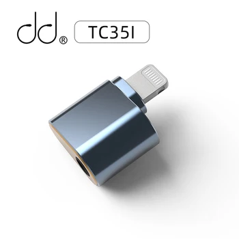 Адаптер за слушалки DD ddHiFi TC35i (2022) с подсветка до 3,5 мм за iPhone Поддържа 24-битово декодиране без загуба на честота 48 khz
