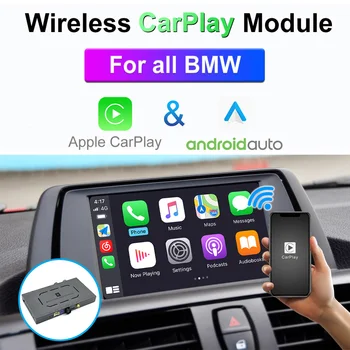 Безжична Apple Carplay за BMW 1 2 3 4 5 6 7 серия X1 X3 X4 X5 EVO NBT СМС CIC 2003-2018 Видеоинтерфейс автоматичен модул за Android