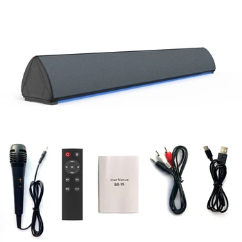 Безжична колонка, акумулаторна звукова лента с жак 3.5 мм, съвместими с Bluetooth