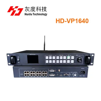 Видеоконтроллер Huidu LED VP1640 с интегрирани функции за обработка на видео и изпращането на карти Поддържа вход на 4K