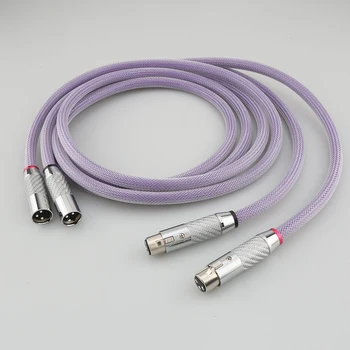 Висококачествен аудио кабел Audiocrast8n PRISM XLR аудио свързване кабел С Посеребренным 3-пинов XLR Балансным конектор аудио кабел