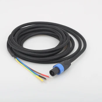 Висококачествен кабел на Субуфера Audiocrast SBC01, 3-Проводный Кабел на Субуфера, от високоговорителя до края на Лопати за акустика REL/MJ