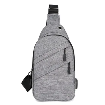 Гореща разпродажба, градинска мъжка чанта през рамо, холщовая ежедневна чанта с голям капацитет отвор за зареждане чрез USB