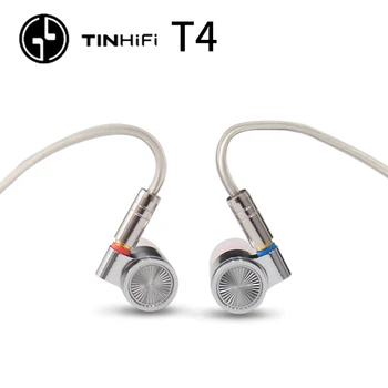 Динамични Слушалки TINHIFI T4 Със Сменяем Кабел Tin audio T4 HI-Fi Слушалки в ушите