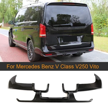 За Mercedes Benz V Class V250 Vito Дифузер На Задната Броня От Въглеродни Влакна, Спойлер За Устни, Защитно Покритие, Сплитер, Автомобилна Броня, Сплитер