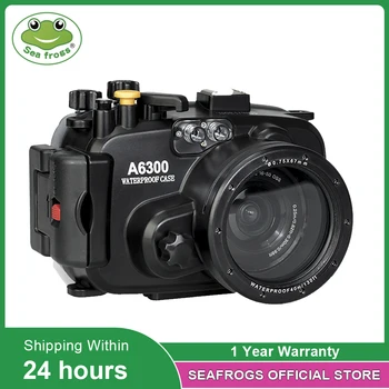 За Sony A6300 A6400 Корпуса на Фотоапарата Водоустойчив IPX 8 Потапяне в Дълбочина 40 м Снимков Свободно Подводен Защитен Калъф Обзавеждане