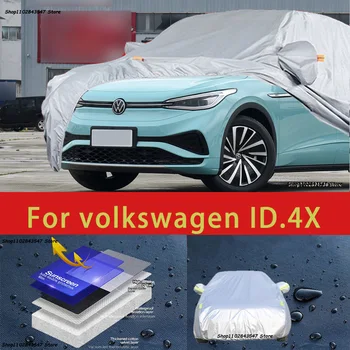 За VW ID.4X външна защита, пълни с автомобил сеат, снежната покривка, козирка, водоустойчива прахозащитен външни автомобилни аксесоари