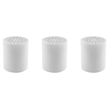 Заменяеми филтър за вода за душ 3X20-степенна скоростна кутия (без черупка), който е съвместим с всеки филтър за душ с подобен дизайн