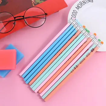 Инструменти за писане студентски награда с шарени гумичка Детски молив Macaron Цвят HB Детски молив студентски молив