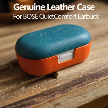 Калъф за слушалки BOSE QuietComfort от естествена кожа, луксозна чанта за носене от естествена кожа, ръчна изработка, изработени по поръчка, калъфи за слушалки, Bluetooth