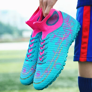 Качествени футболни обувки, футболни обувки за футбол Messi, търговия на едро, на оригинални маратонки Chuteiras Общество за тренировки по футзалу на открито