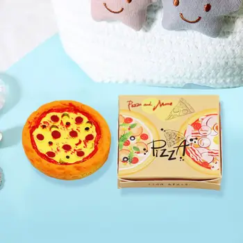 Колекция от модели на пица с висока степен на възстановяване, изящни детайли, небьющаяся играчка за мини-пица, аксесоари за игра у дома