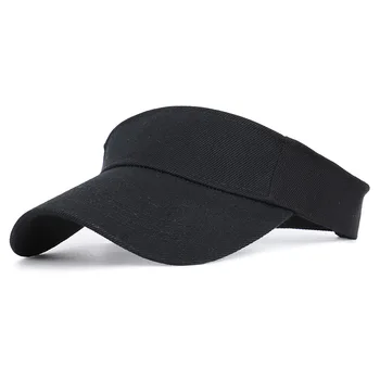 Лятното слънце шапки за мъже жени памук, регулируема козирка UV-защита на горната празна твърди спорт, тенис, голф, бягане слънцезащитен крем бейзболна шапка