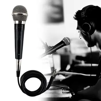 Микрофон Hi-Fi, ръчно професионален кабелна динамичен микрофон, ясен глас микрофон за караоке, вокални доставка музикално изпълнение, топла