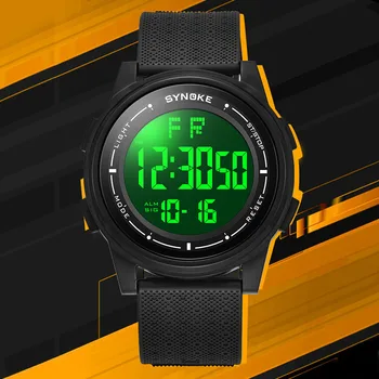 Мъжки часовник SYNOKE, луксозни led цифров часовник, военни водоустойчиви спортни часовници, електронни alarm clock, новост 2023