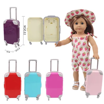 Най-новият Куклен багажа си За дрехи на Барби 11,8 инча, Момиче на 18 инча, Родено детето 43 см, Ненуко, Нашето поколение, Паола Рейна, Нанси,