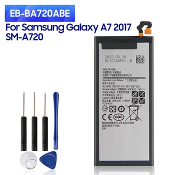 Нов взаимозаменяеми батерия EB-BA720ABE за Samsung GALAXY A7 2017 версия A720 SM-A720 батерия 3600 mah