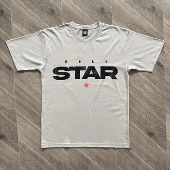 Нова тениска Hellstar Studios Path to Paradise, мъжки и дамски тениска, негабаритная тениска с къс ръкав y2k