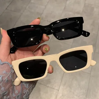 Нови малки слънчеви очила дамски Модни реколта маркови дизайнерски хип-хоп квадратни леопардовые слънчеви очила Дамски дамски очила с UV400