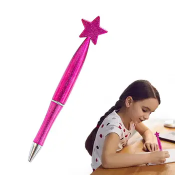 Писалки за писане Twist Pen във формата на звезда, кавайные сладки химикалки за писане във формата на звезда с плавен поток на мастилото и ярки цветове за офиси и училища