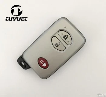 Празни смарт-дистанционно управление, ключ-карта, калъф за Toyota 4Runner Venza за носене на ключодържател 2 + 1 бутон с вмъкнат малък ключ
