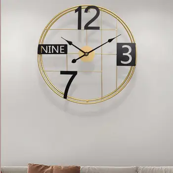 Стенен часовник големи 60 см с цифров знак, реколта ретро промишлени стенни часовници, за стая, на дома, кухни, спални, офиси, училища