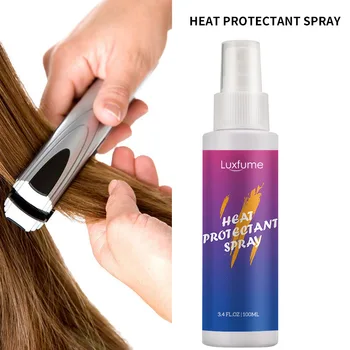 термозащитный спрей за коса olaplex 100 мл термозащитный спрей за изправяне на коса, спрей за стопяване на дантела, с цип за плетиво